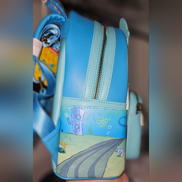 Brand New! Loungefly SpongeBob SquarePants Boating School Mini Backpack - Picture 2 of 6